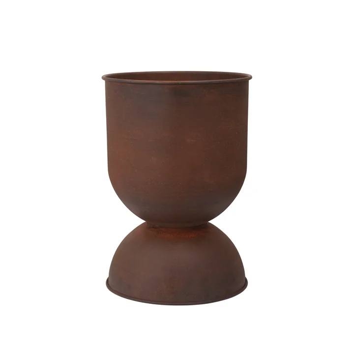 Ferm Living - Zandloper bloempot medium, Ø 40 x H 59 cm, roest