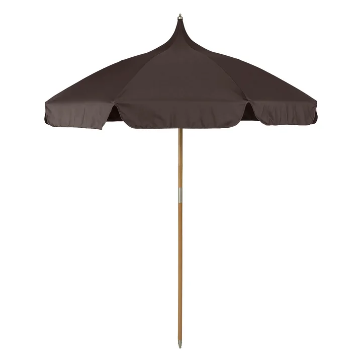 Ferm Living - Lull parasol, Ø 200 cm, pure chocolade