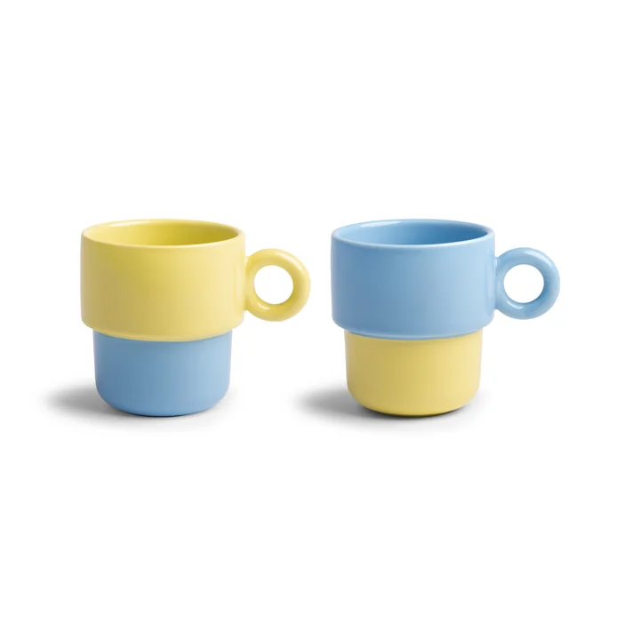 & klevering - Chiquito Beker groot, 0,2 L, blauw (set van 2)