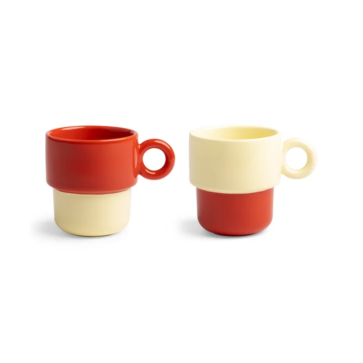 & klevering - Chiquito Beker groot, 0,2 L, rood (set van 2)