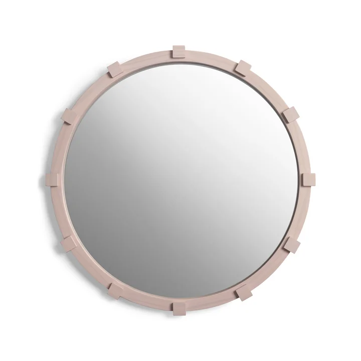 & klevering - Chunk Spiegel, Ø 49,5 cm, roze