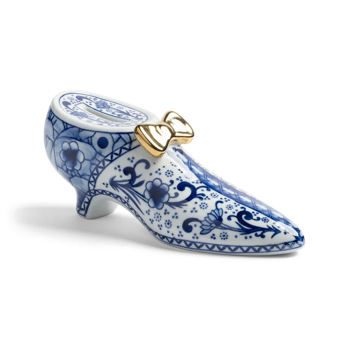 & klevering - Delftware Shoe Spaarpot