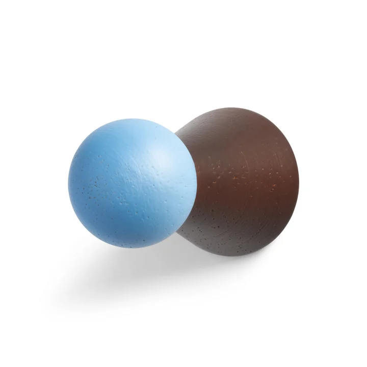 & klevering - Halma Kapstokhaak, bordeaux / blauw