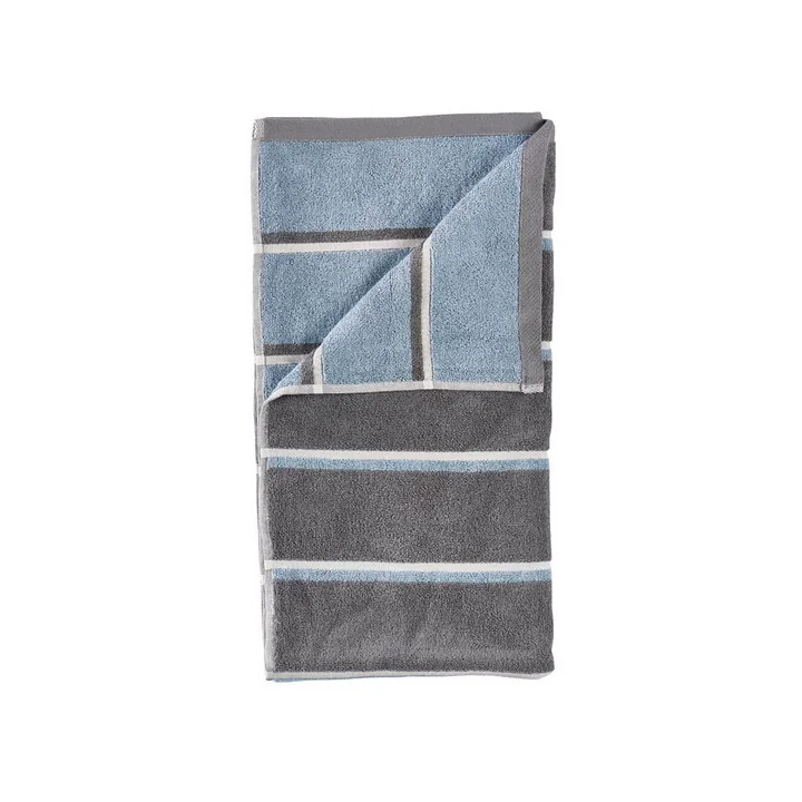 Zone Denmark - Saunahanddoek, 50x100, Grijs/Blauwe mist/Zachtgrijs