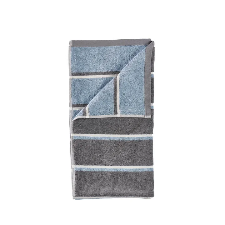 Zone Denmark - Sauna badlaken, 70x140, Grijs/Blauwe mist/Zacht grijs