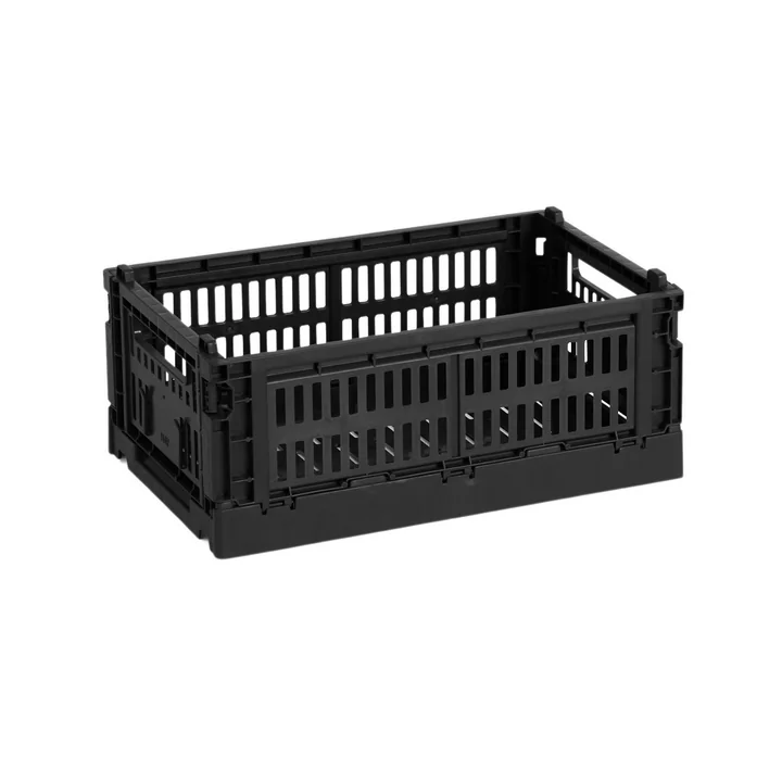 Colour Crate Mandje S, 26,5 x 17 cm, black, recycled, exclusief van HAY