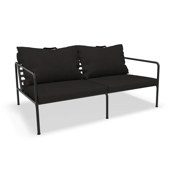 HOUE - AVON Sofa 2-zits, zwart / houtskool