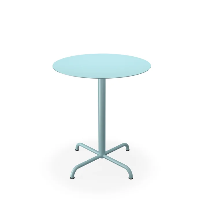 HOUE - Pico Tuintafel, Ø 64 cm, 4-sterren frame, ijsblauw