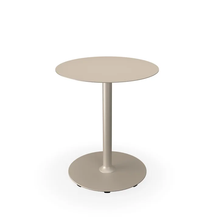 HOUE - Pico Tuintafel, Ø 64 cm, rond frame, beige