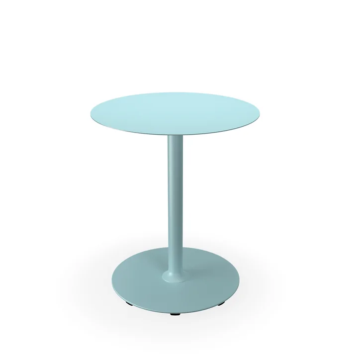 HOUE - Pico Tuintafel, Ø 64 cm, rond frame, ijsblauw