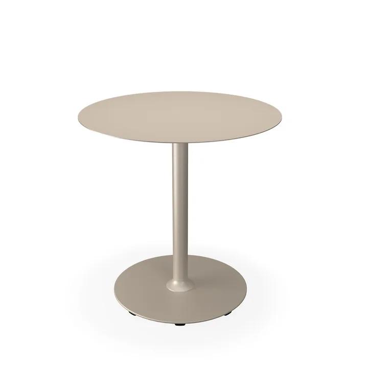 HOUE - Pico Tuintafel, Ø 74 cm, rond frame, beige