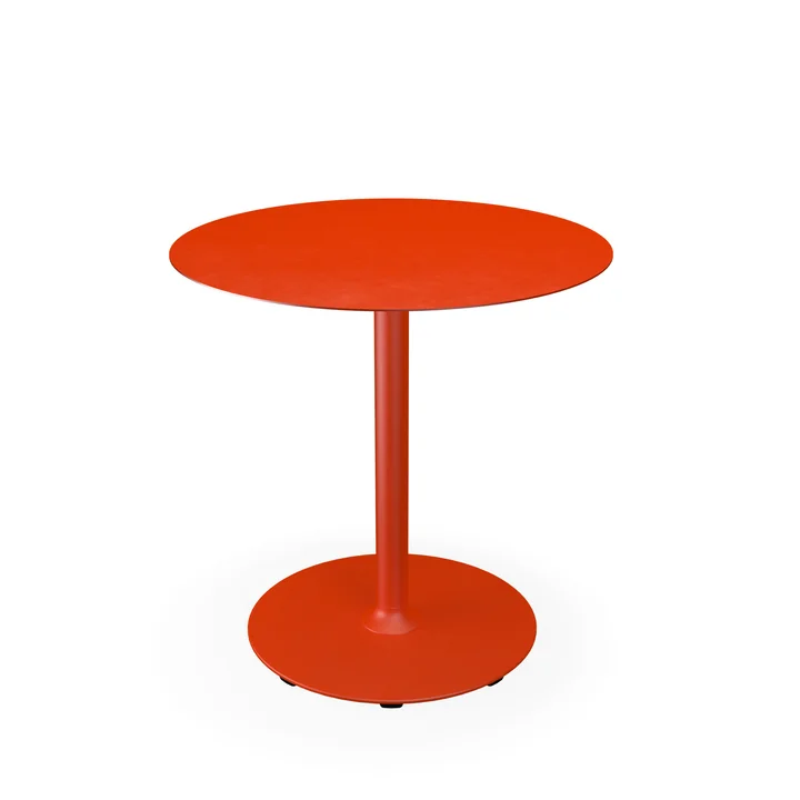 HOUE - Pico Tuintafel, Ø 74 cm, rond frame, cayenne
