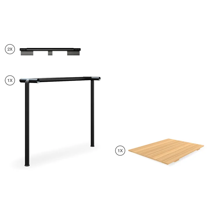 HOUE - AVANTI Infinity Set 1, grenen / zwart