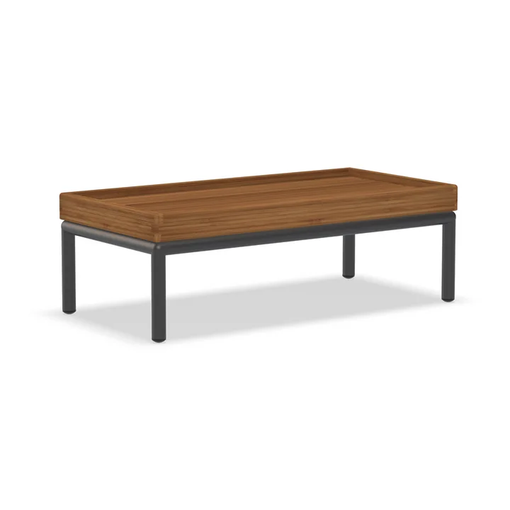 HOUE - LEVEL - LEVEL 2 Bijzettafel, 81 x 40 cm, bamboe / donkergrijs