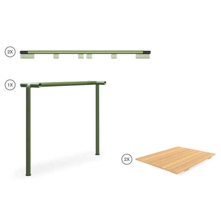HOUE - AVANTI Infinity Set 2, den / olijfgroen