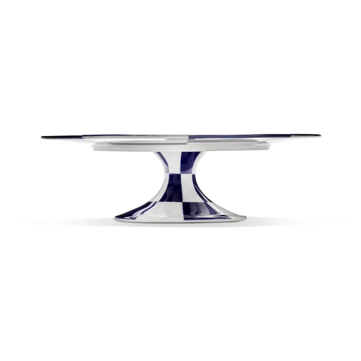 Serax - Fête des Bêtes Cakestandaard, blauw/wit