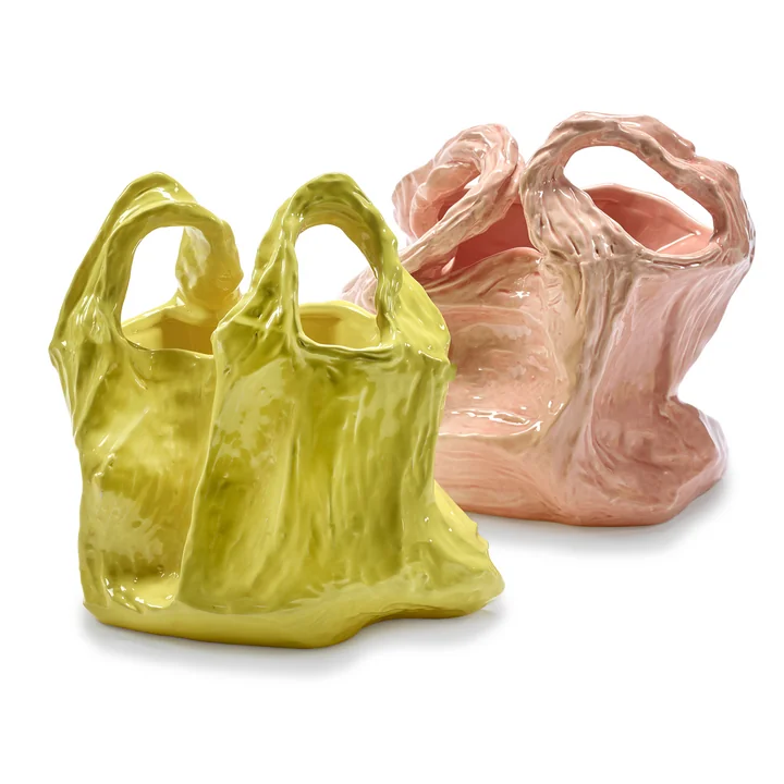 Serax - Gala Vaas, S, geel en L, roze