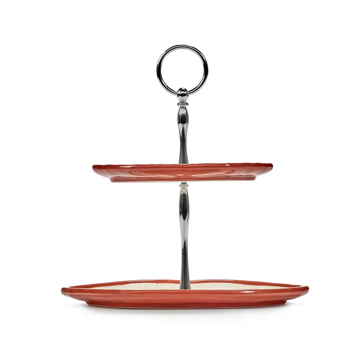 Serax - Kiss Taartstandaard, 2 etages, rood