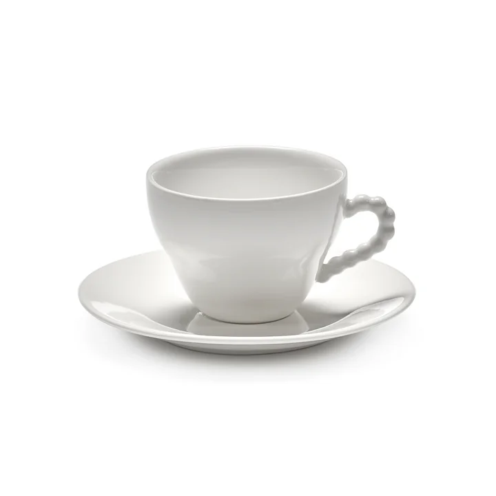 Serax - Perle Fine Kop en schotel, wit