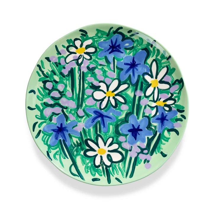 Serax - Serving Spring Dienblad, groen/blauw