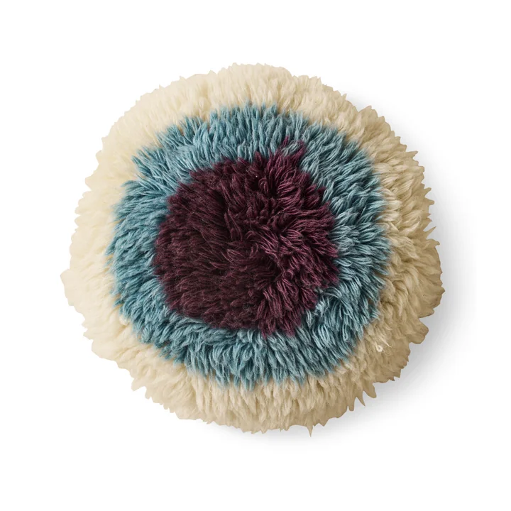 HKliving - Fluffy Kussen, Ø 40 cm, blikvanger