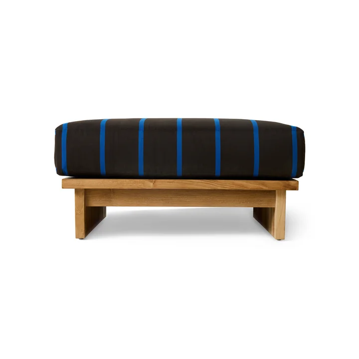 HKliving - Outdoor kruk, teak / burnt sky