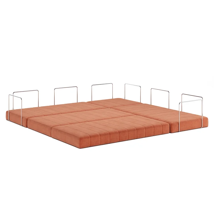 Innovation Living - Cozypad Slaapbank & Poef met rugkussen / armleuning