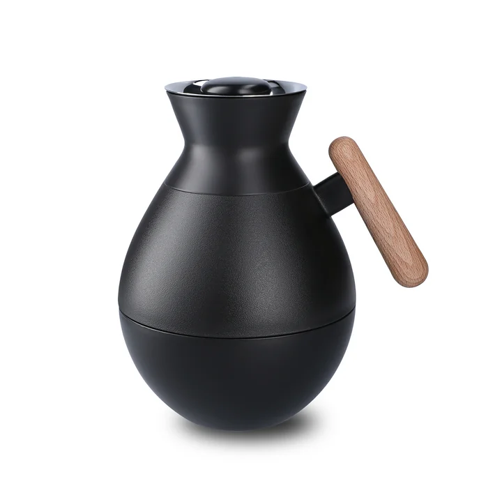 Rosendahl - Stay warm Vacuumkan, rond, 1,0 l, zwart