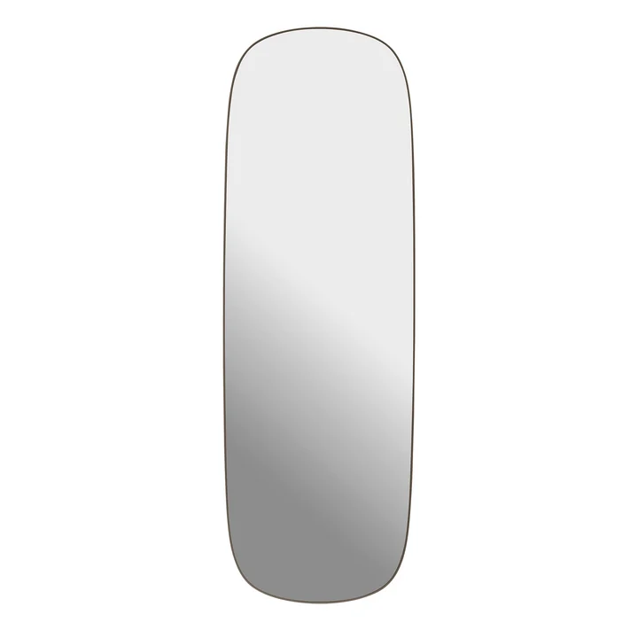 Muuto - Framed Spiegel, 150 x 50 cm, taupe / helder glas