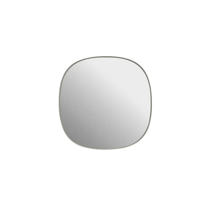 Muuto - Framed Spiegel, 40 x 40 cm, grijs / helder glas