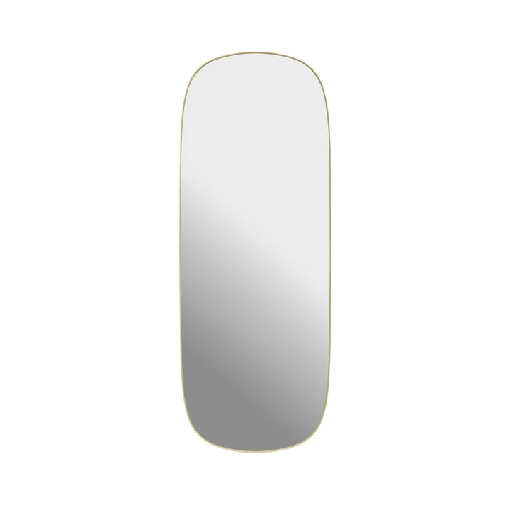Muuto - Framed Mirror , groot, lichtgeel / helder glas