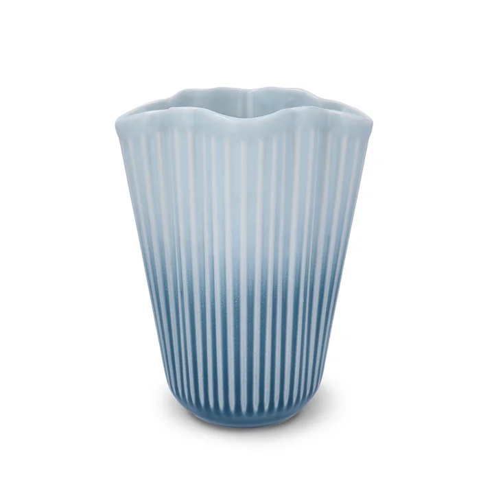 Kähler Design - Hammershøi Unfold vaas, H 20,5 cm, blauw