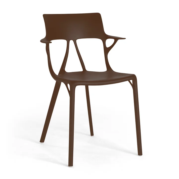 Kartell - AI stoel, mokka bruin