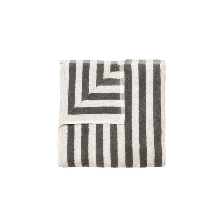 Blomus - Arto Handdoek 100 x 50 cm, brede strepen, manestraal/magneet