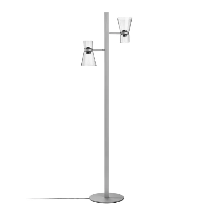 Flos - Nocturne Staande lamp F2 Cone, zilver