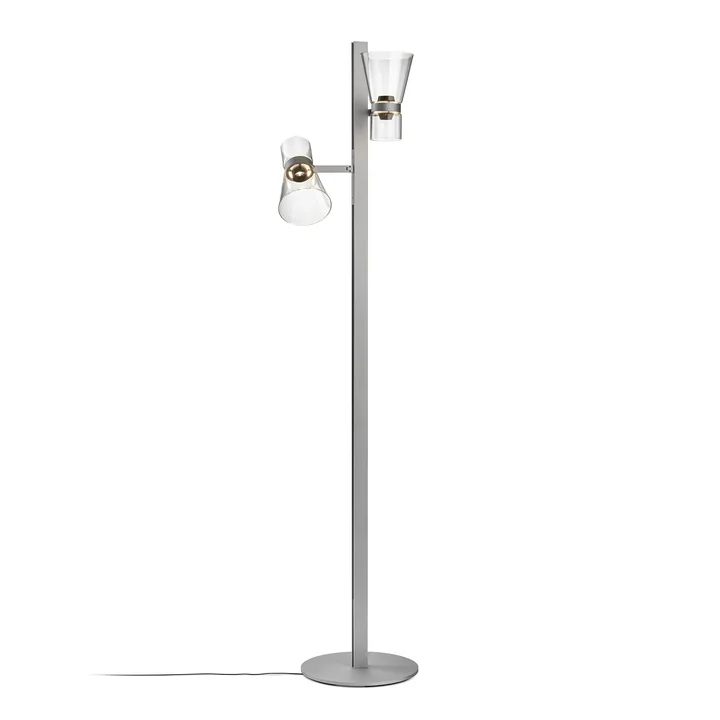 Flos - Nocturne Staande lamp F2 Cone, zilver