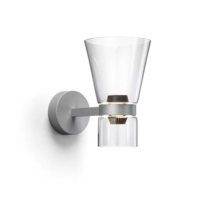 Flos - Nocturne Wandlamp kegel EU, zilver