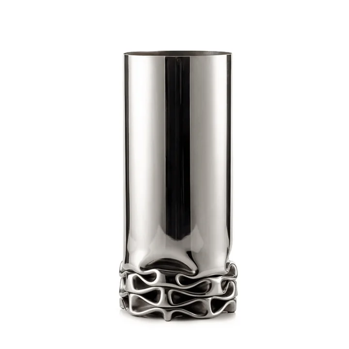 Design House Stockholm - Hydraulic Vaas, H 32 cm, roestvrij staal