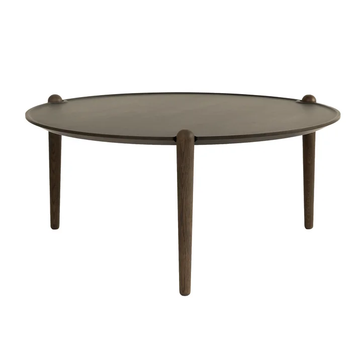 Design House Stockholm - Aria Bijzettafel hoog, Ø 90 x 42,5 cm, donker eiken