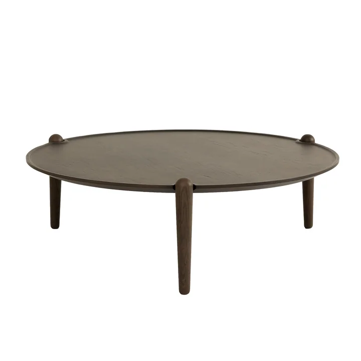 Design House Stockholm - Aria Bijzettafel laag, Ø 90 x 30 cm, donker eiken