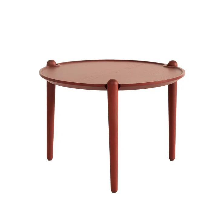Design House Stockholm - Aria Bijzettafel laag, Ø 50 x 37 cm, rood