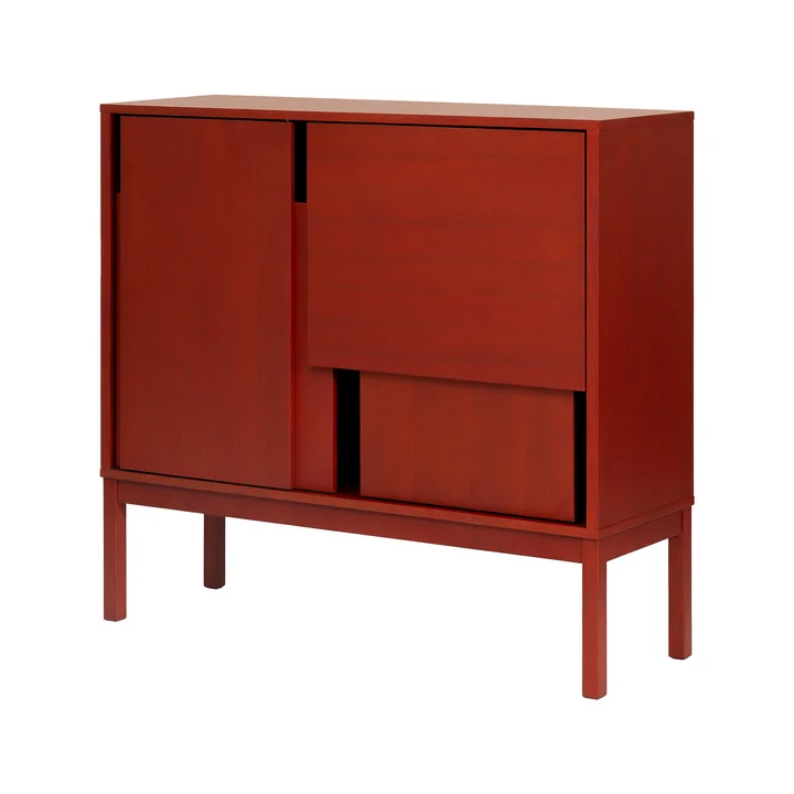 Design House Stockholm - Layer dressoir met poten, rood