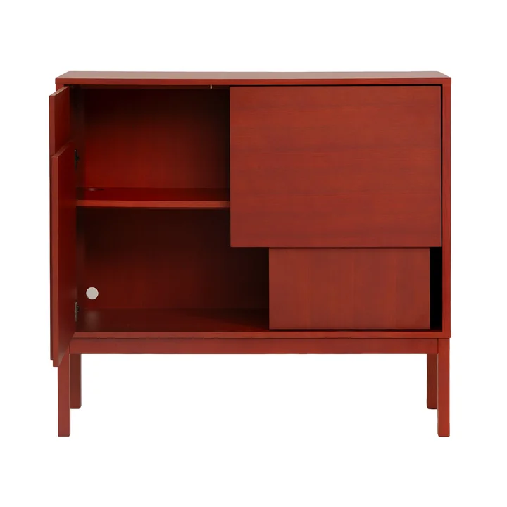 Design House Stockholm - Layer dressoir met poten, rood