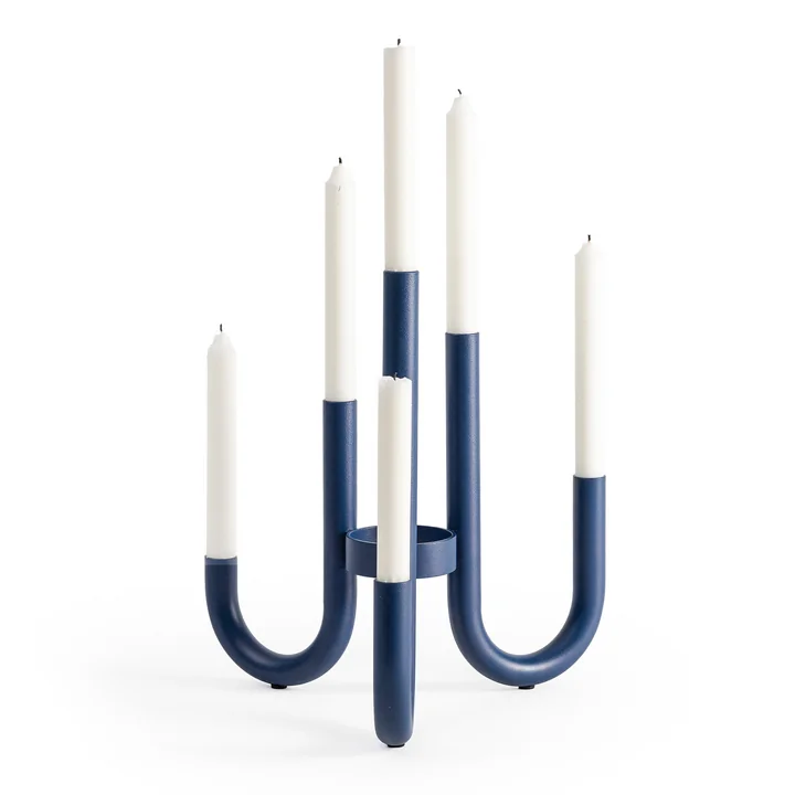 Design House Stockholm - Turn Kaarshouder, Ø 30,5 x 32,5 cm, blauw