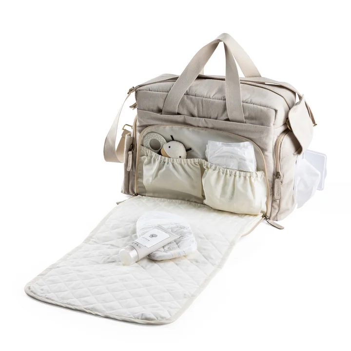 Sebra - On-the-go luiertas, beige gemêleerd