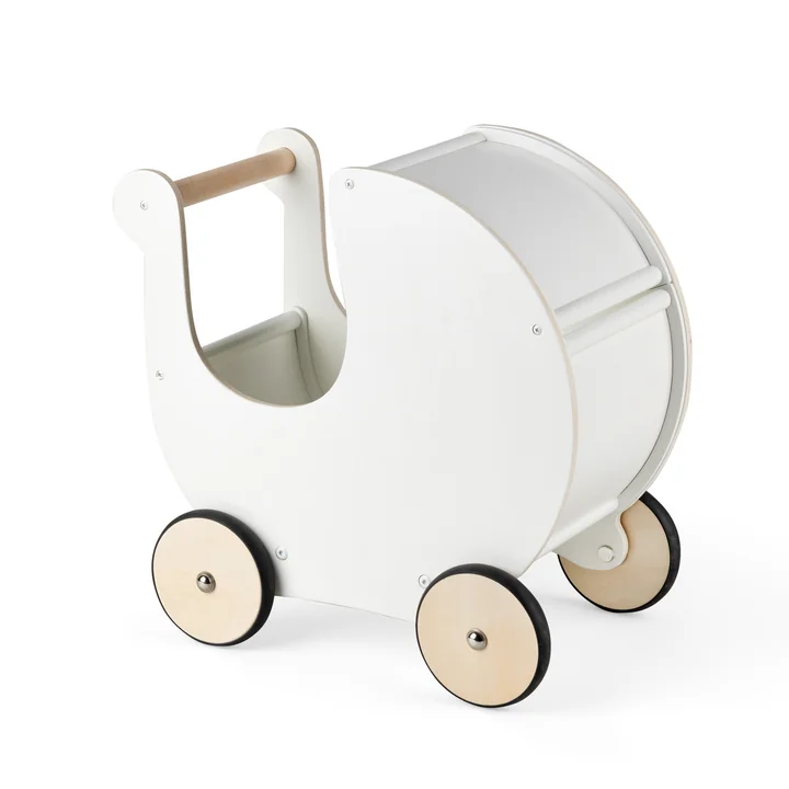 Sebra - houten poppenkinderwagen, classic white