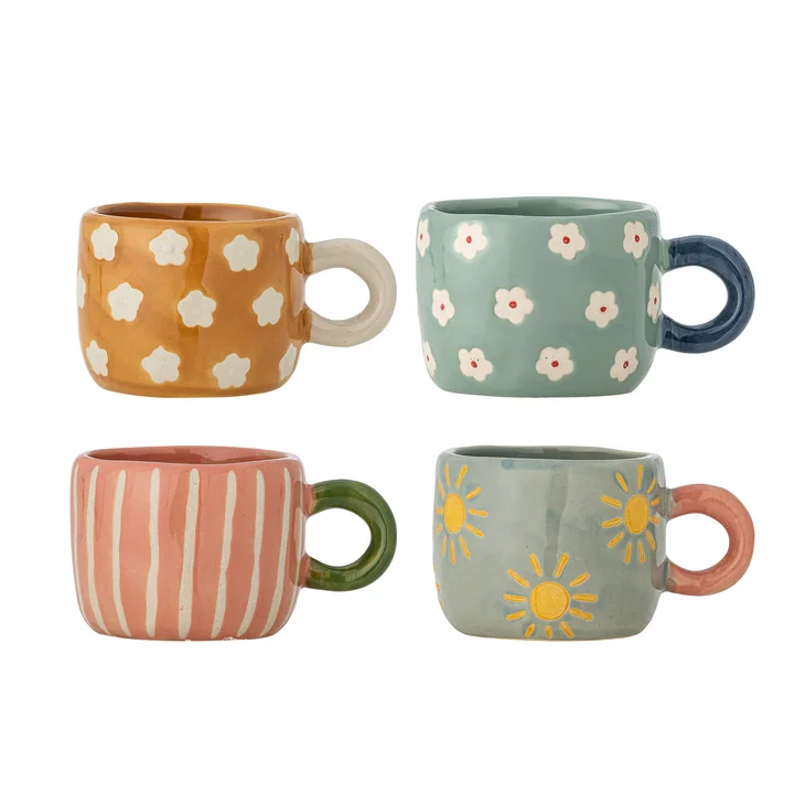 Bloomingville - Nini Beker, multipack, multi (set van 4)