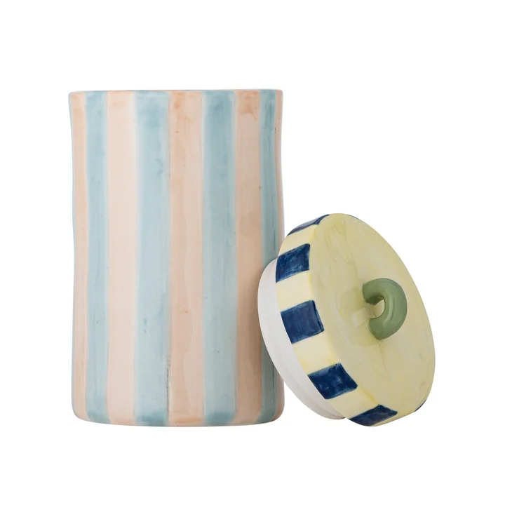 Bloomingville - Phoenix Pot met deksel, Ø 10,5 x H 20,5 cm, multi