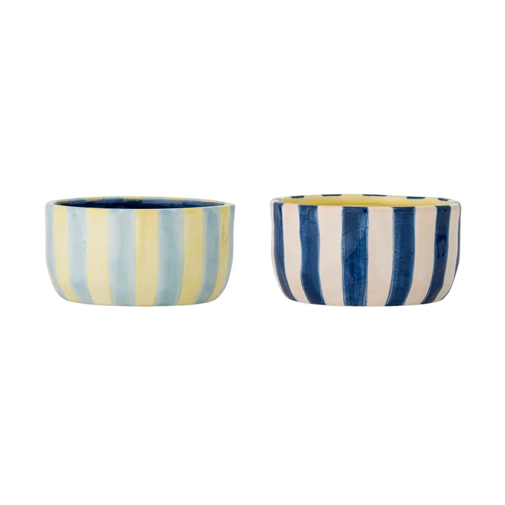 Bloomingville - Phoenix Schaal, Ø 13 x H 7 cm, multi (set van 2)