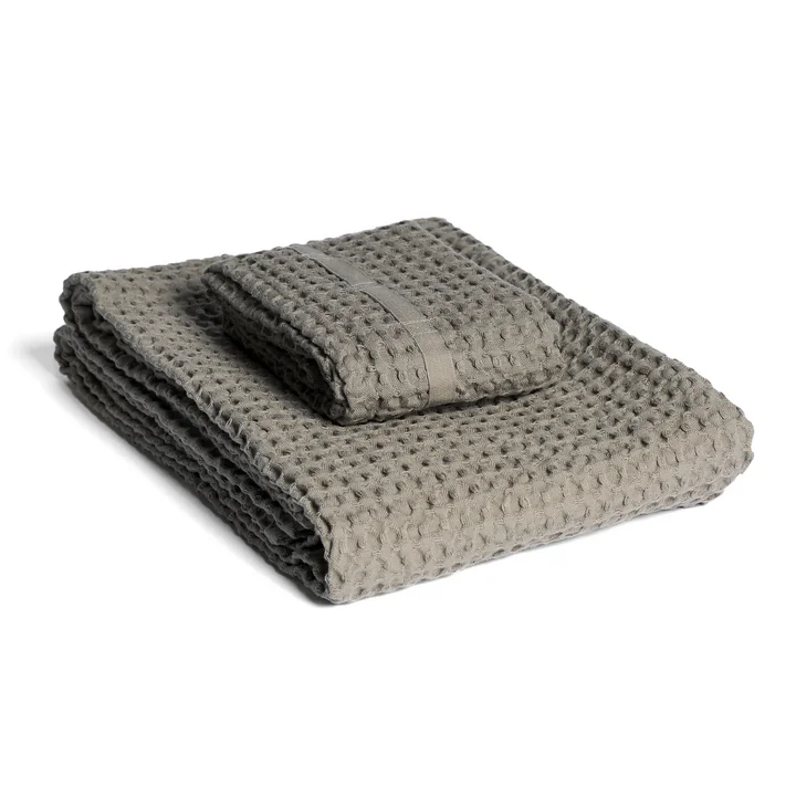 The Organic Company - Big Waffle Handdoek, Geschenkset, klei